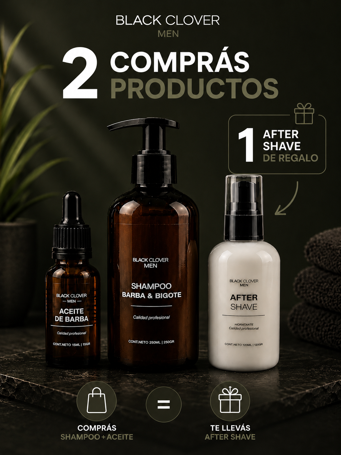 Pack Cuidado Completo para Barba + After Shave de Regalo